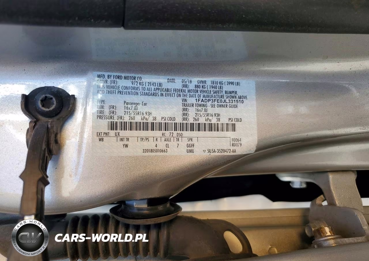 2018 Ford Focus Se VIN:1FADP3FE0JL331510 - 13