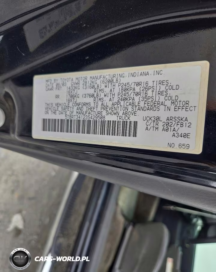2003 Toyota Tundra Sr5 VIN:5TBRT34123S429508 - 13