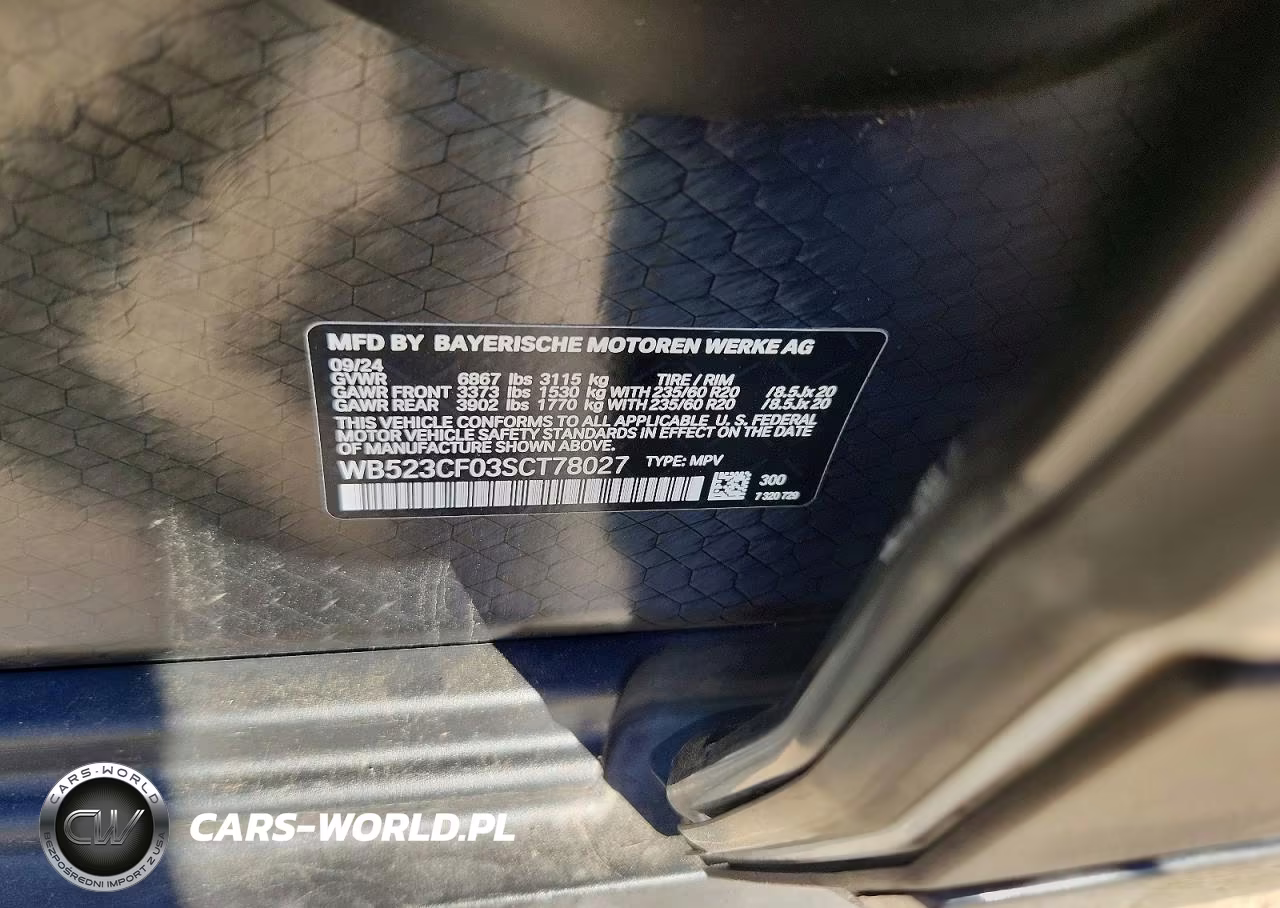 2025 BMW Ix xDrive50 VIN:WB523CF03SCT78027 - 13