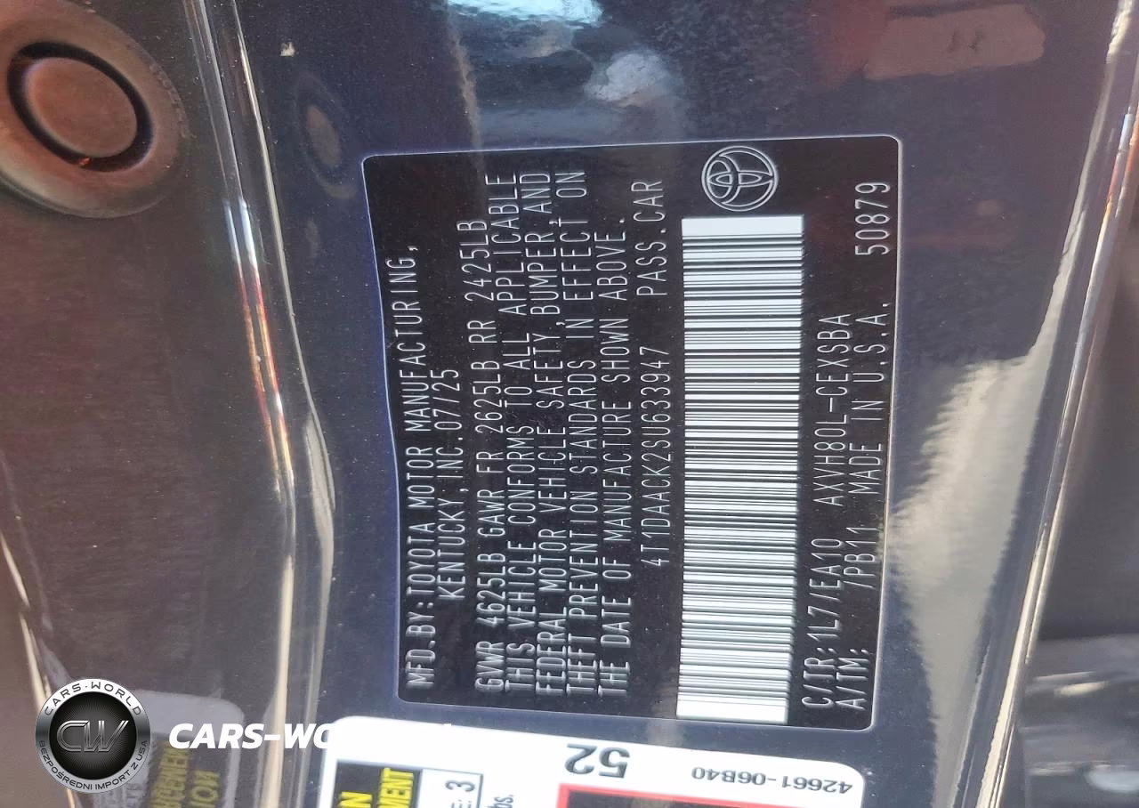 2025 Toyota Camry Se VIN:4T1DAACK2SU633947 - 12