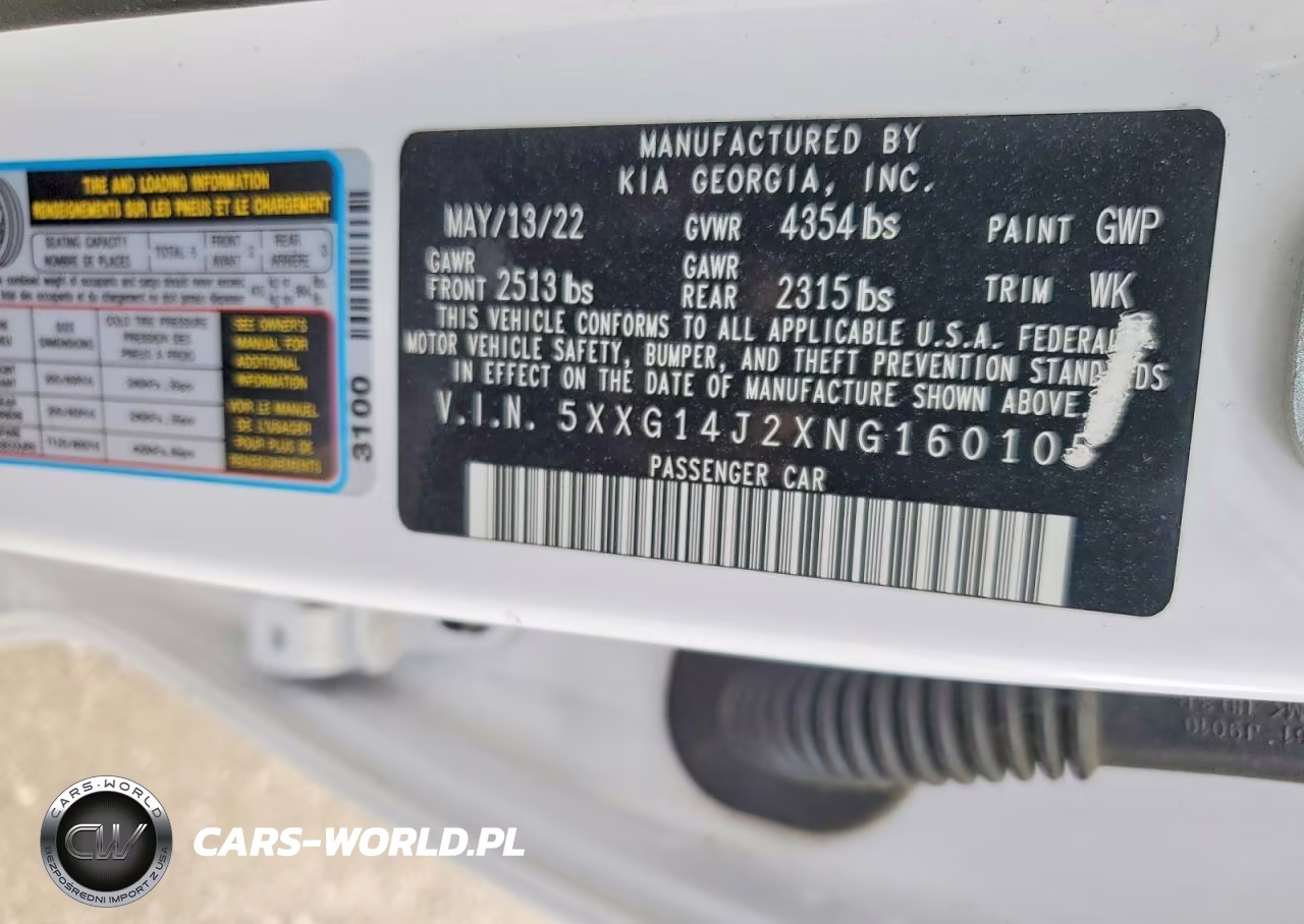 2022 Kia K5 Lxs VIN:5XXG14J2XNG160105 - 12