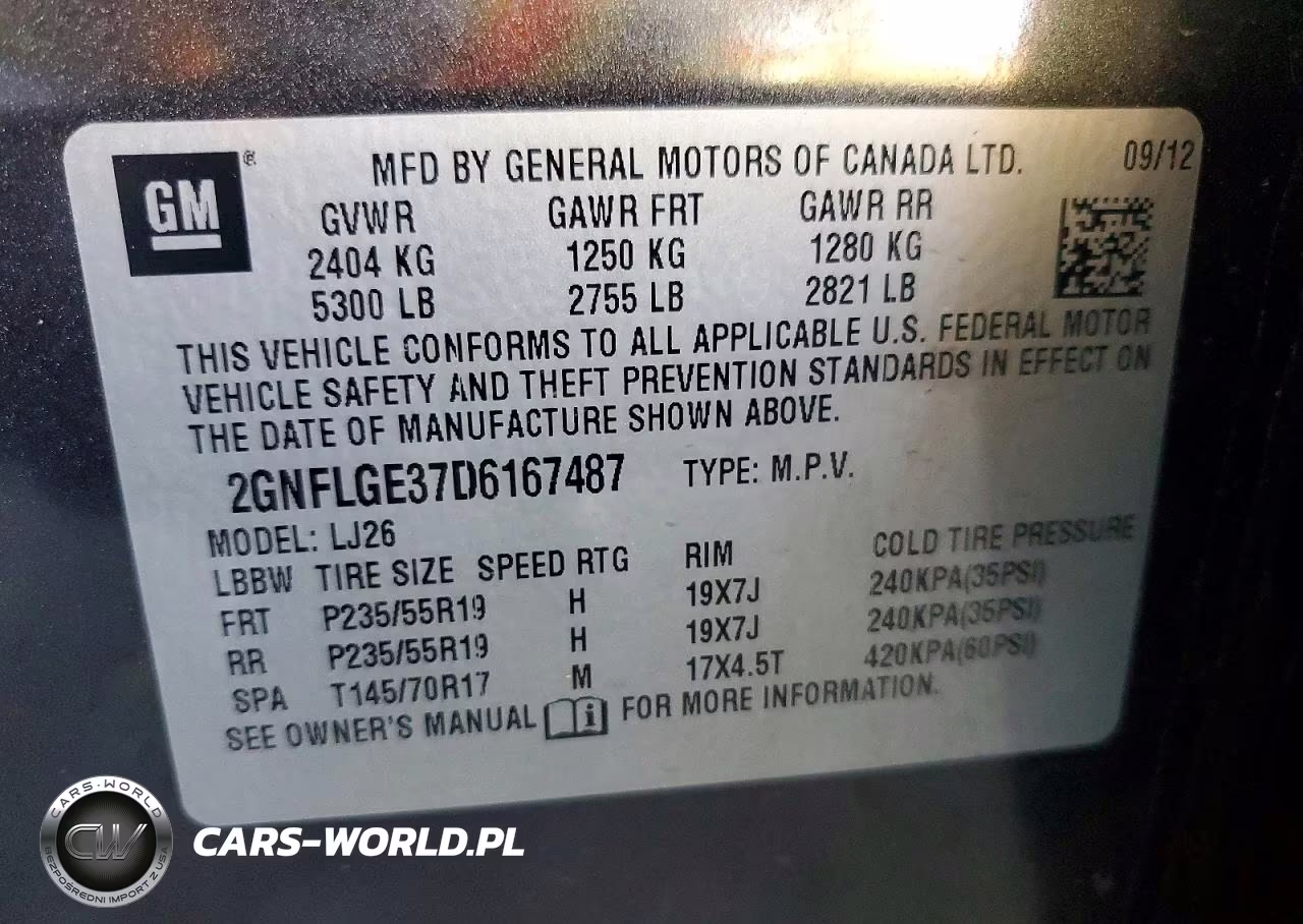 2013 Chevrolet Equinox Ltz VIN:2GNFLGE37D6167487 - 12