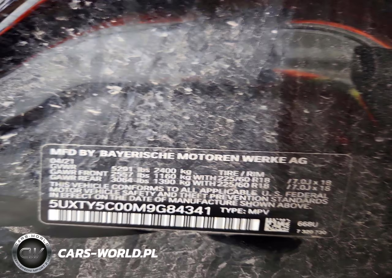 2021 BMW X3 xDrive30I VIN:5UXTY5C00M9G84341 - 13
