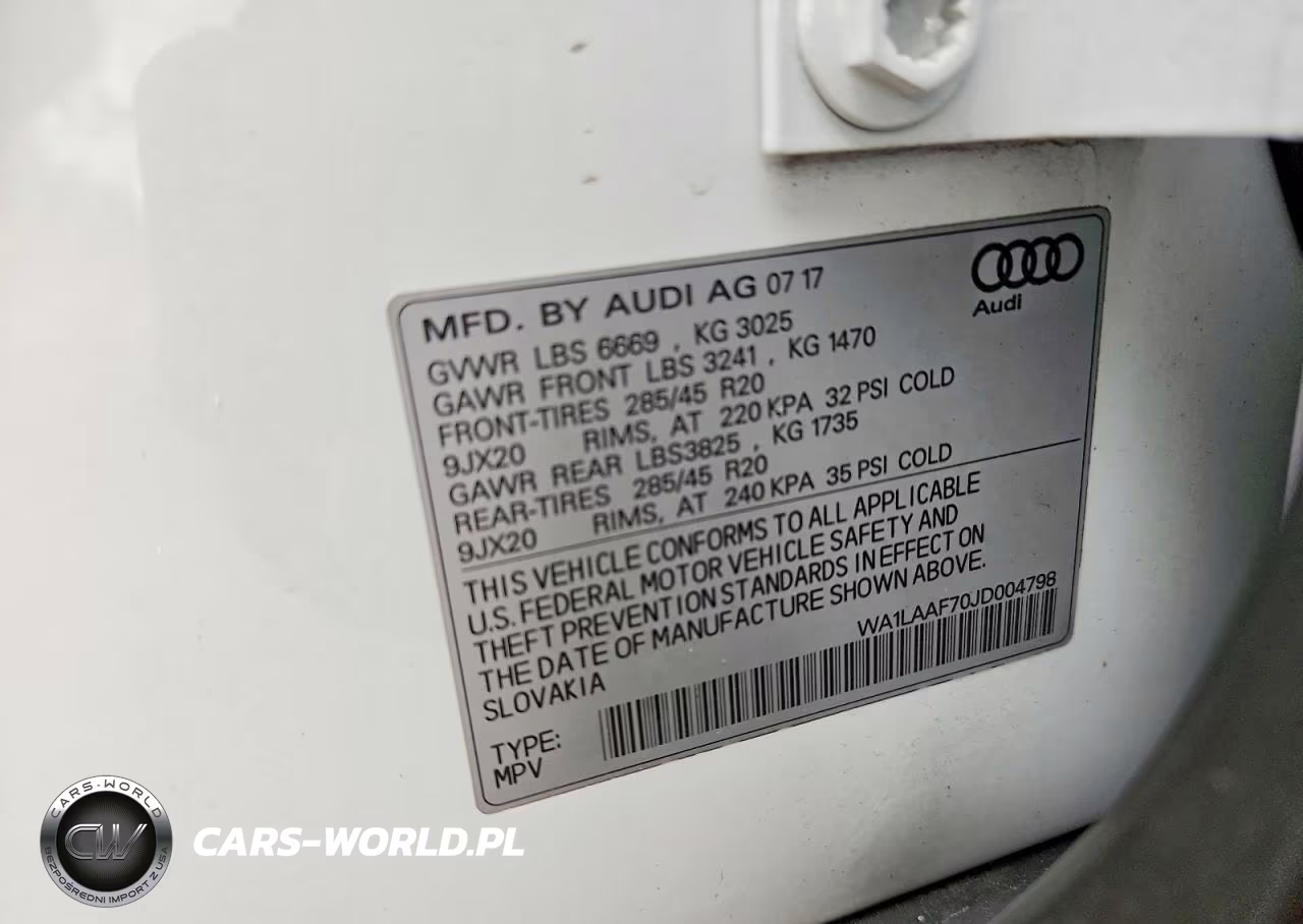2018 Audi Q7 Premium Plus VIN:WA1LAAF70JD004798 - 13