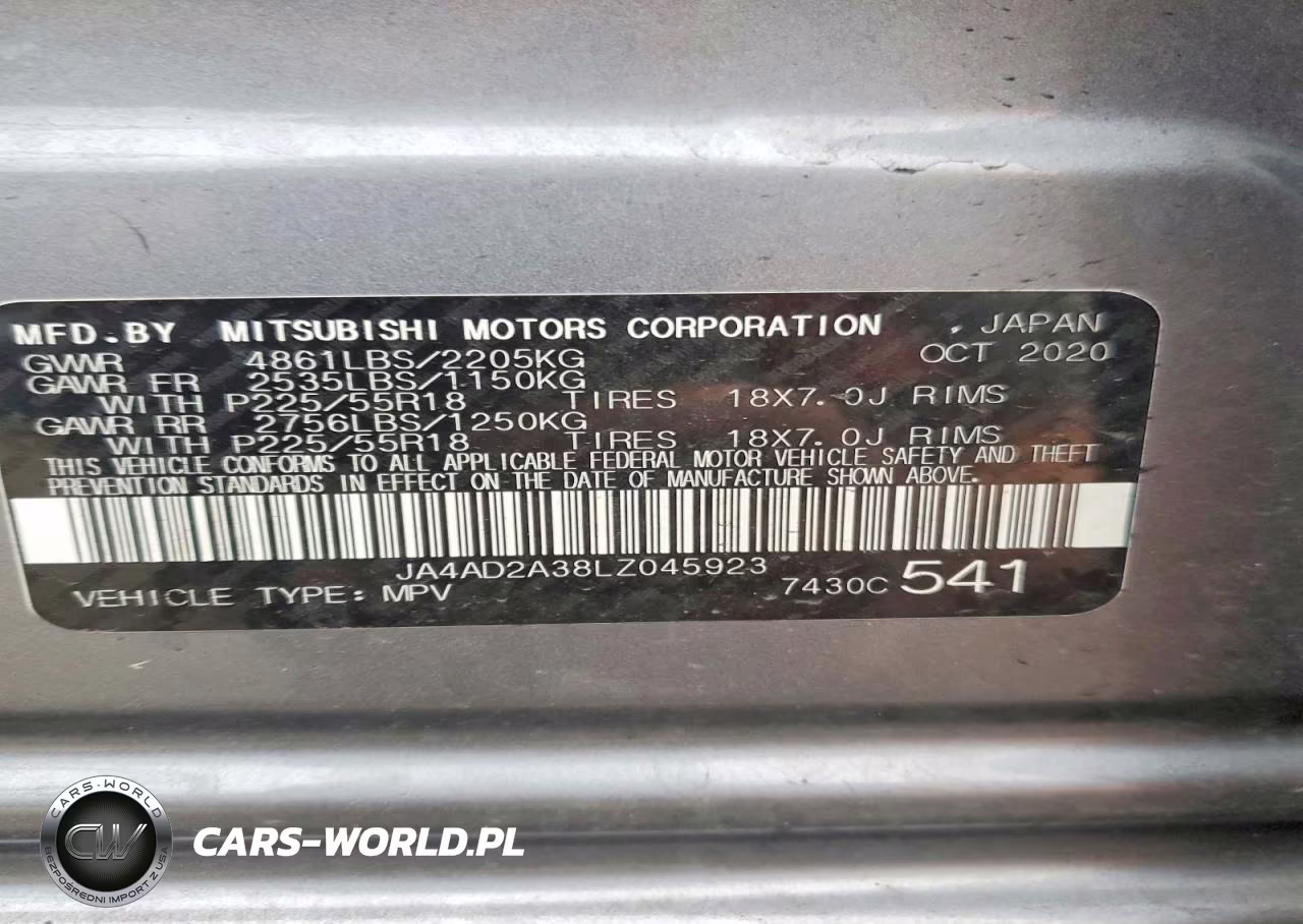2020 Mitsubishi Outlander Es VIN:JA4AD2A38LZ045923 - 14