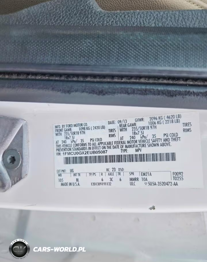 2014 Ford Escape Se VIN:1FMCU0GX2EUB05087 - 13