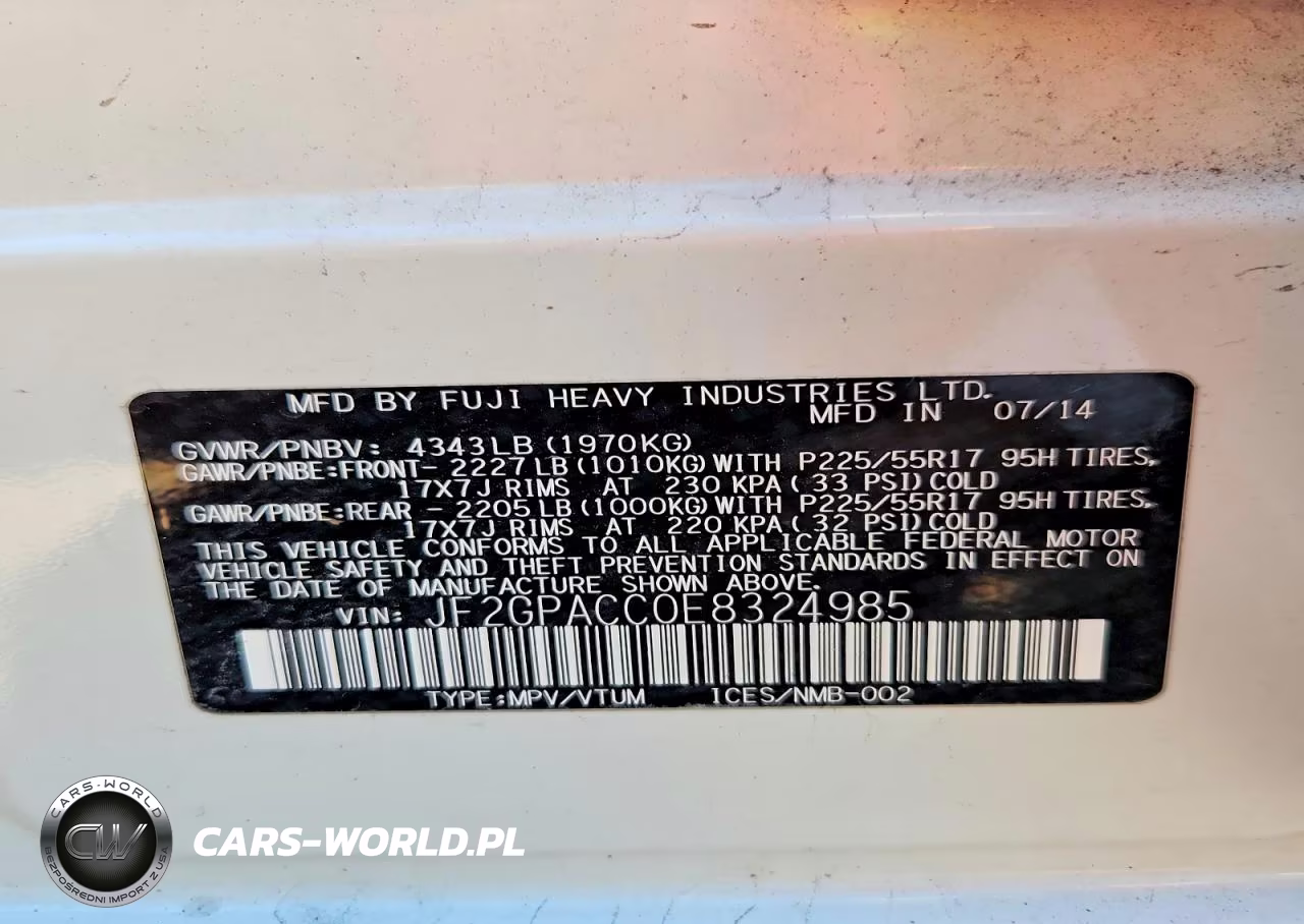 2014 Subaru Xv Crosstrek 2.0 Premium VIN:JF2GPACC0E8324985 - 14