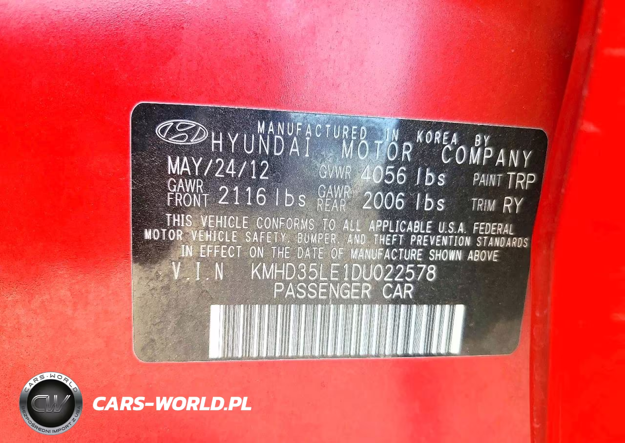2013 Hyundai Elantra Gt Base VIN:KMHD35LE1DU022578 - 13