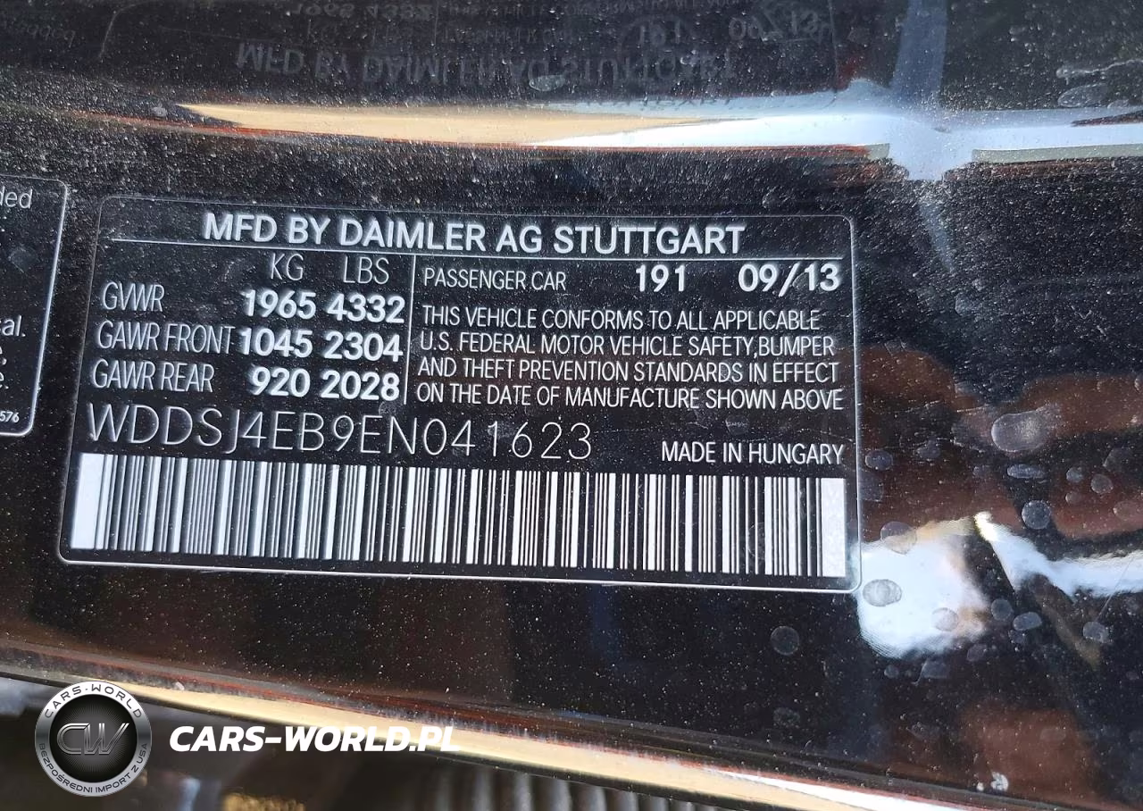 2014 Mercedes-Benz Cla 250 VIN:WDDSJ4EB9EN041623 - 13
