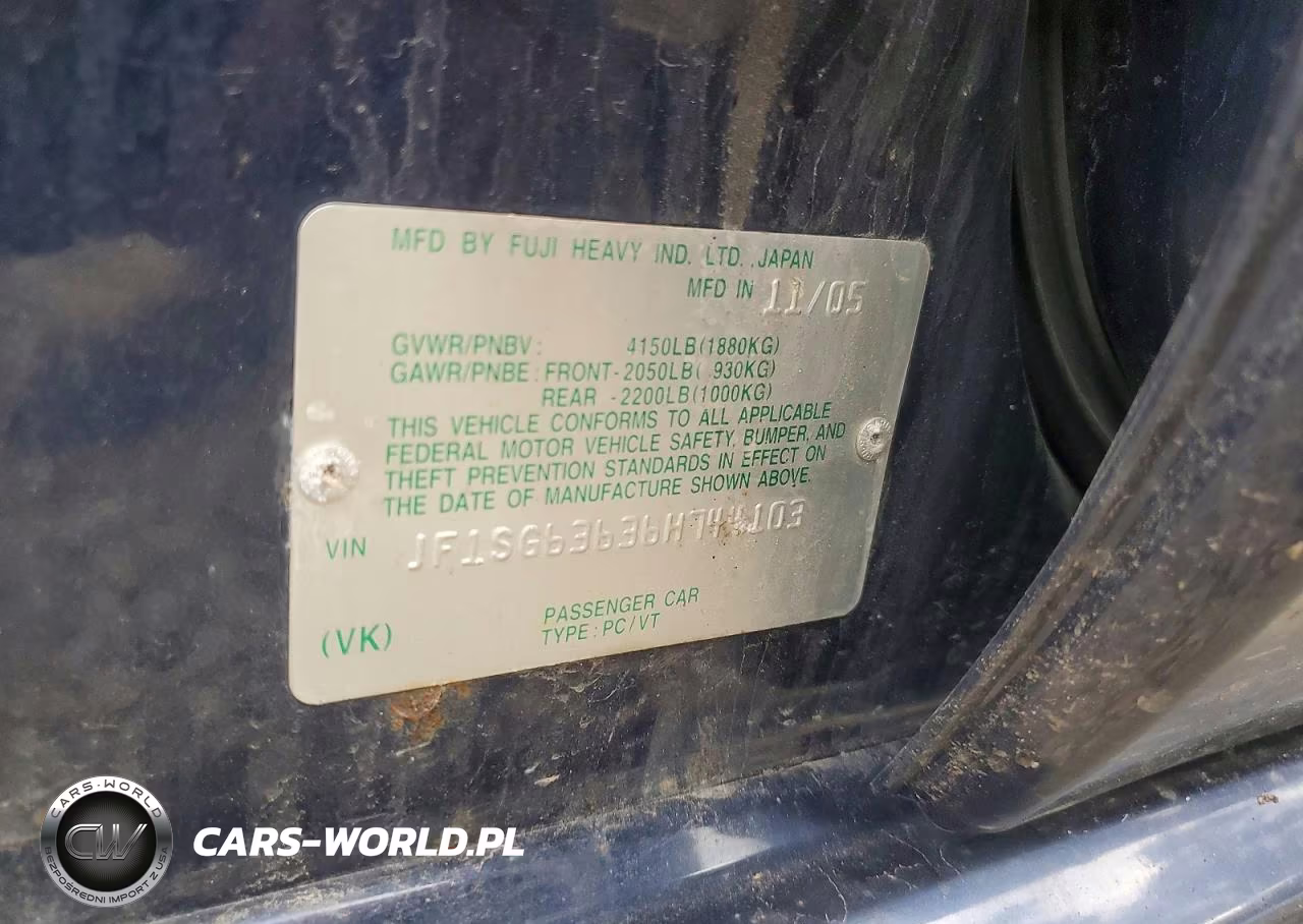2006 Subaru Forester 2.5X VIN:JF1SG63636H744103 - 12