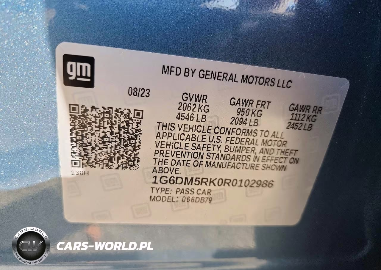 2024 Cadillac Ct5 Luxury VIN:1G6DM5RK0R0102986 - 12