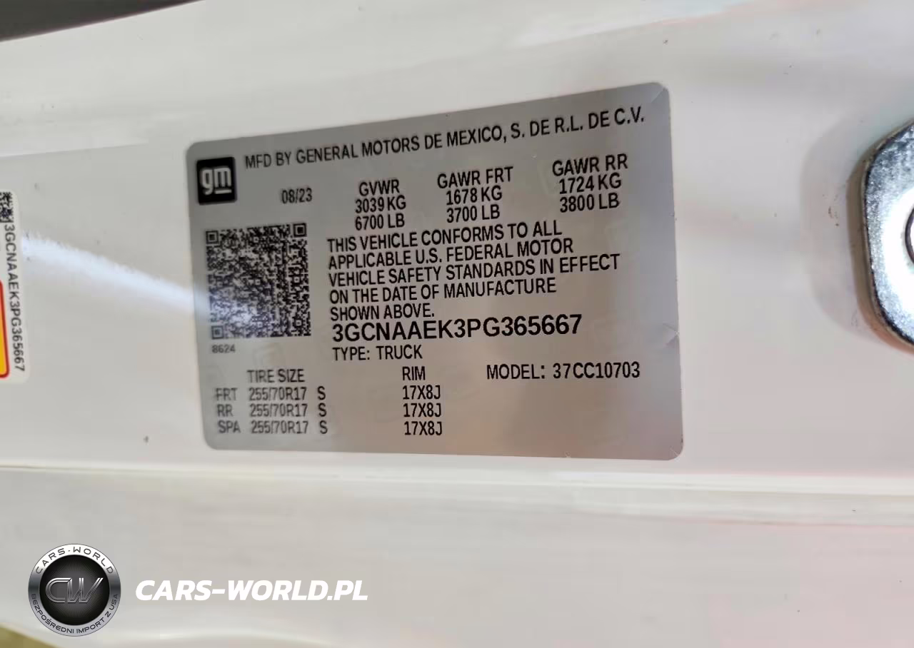 2023 Chevrolet Silverado C1500 VIN:3GCNAAEK3PG365667 - 12