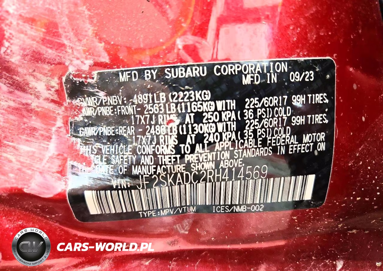 2024 Subaru Forester Premium VIN:JF2SKADC2RH414569 - 12