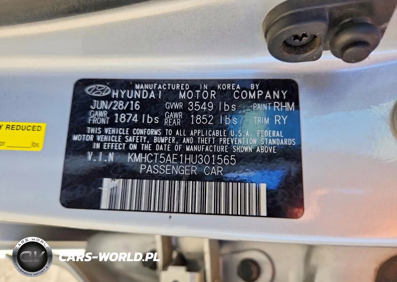 2017 Hyundai Accent Se VIN:KMHCT5AE1HU301565 - 12