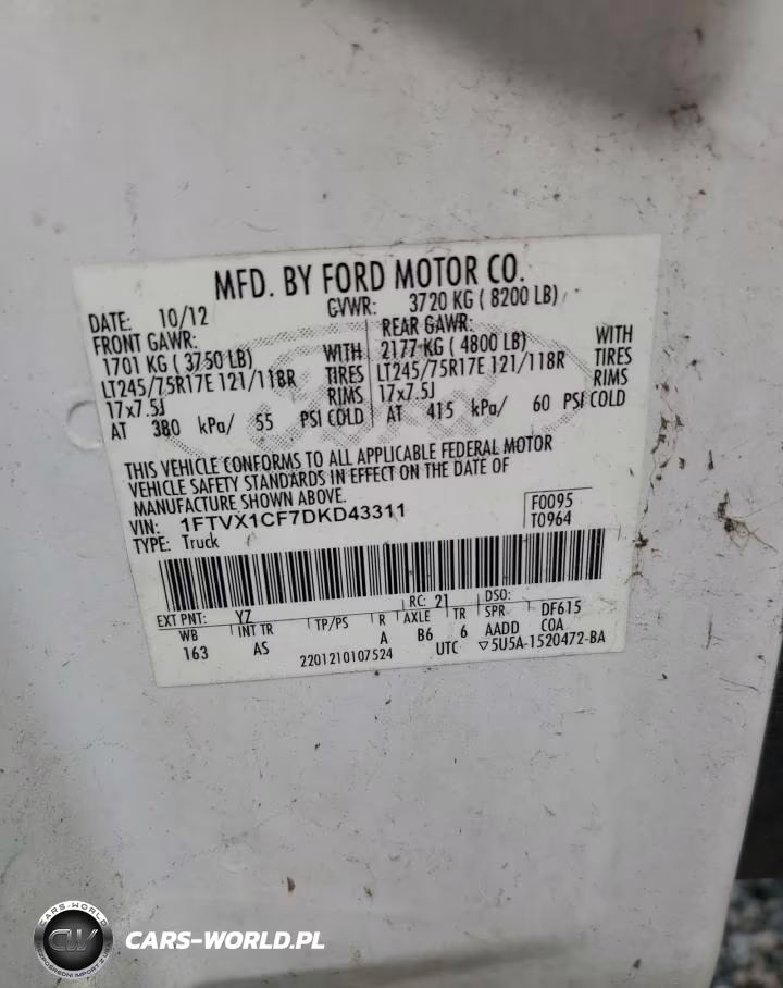 2013 Ford F150 Super Cab VIN:1FTVX1CF7DKD43311 - 12