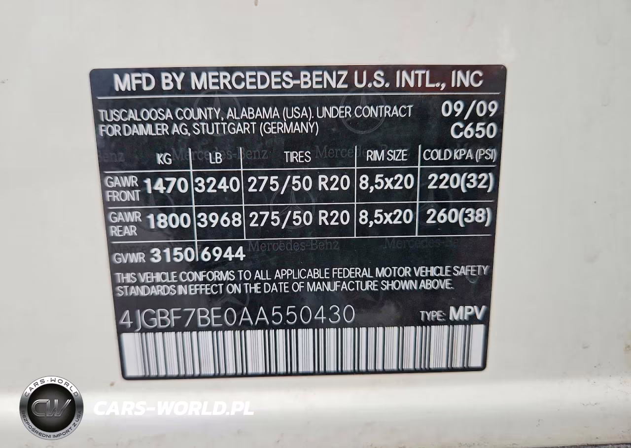 2010 Mercedes-Benz Gl 450 4Matic VIN:4JGBF7BE0AA550430 - 13