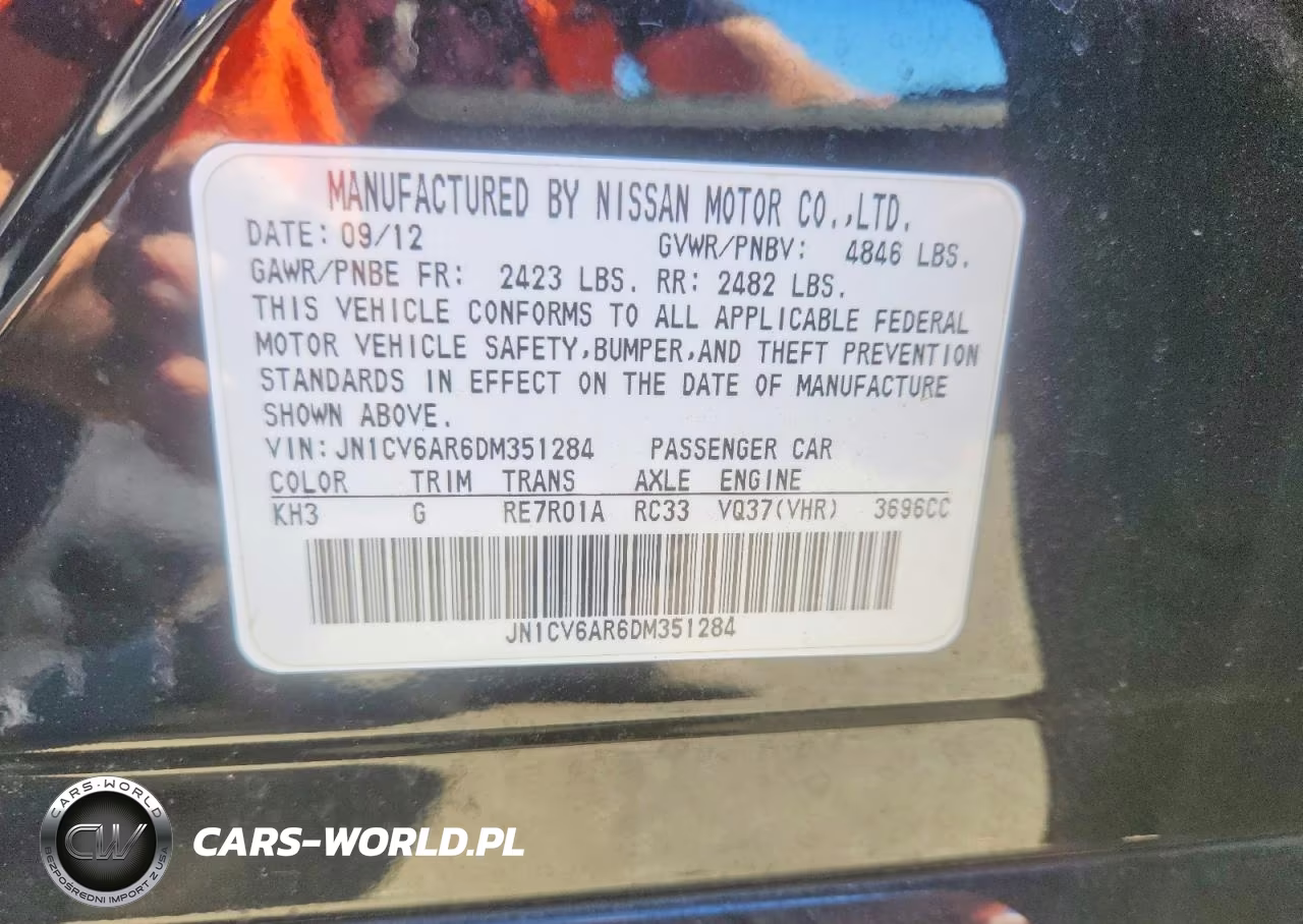 2013 Infiniti G37 Sedan X VIN:JN1CV6AR6DM351284 - 12