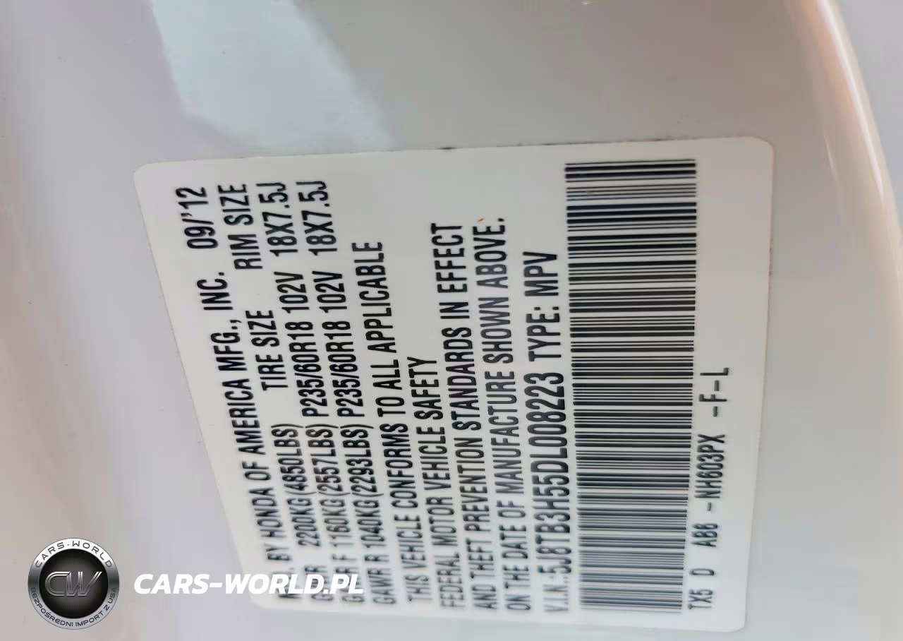 2013 Acura Rdx Technology VIN:5J8TB3H55DL008223 - 14