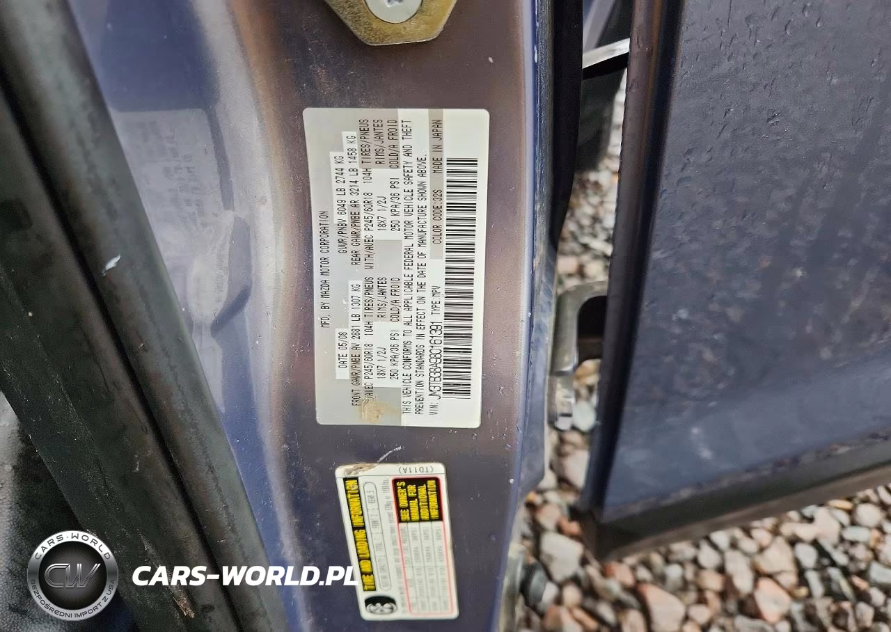 2008 Mazda Cx-9 VIN:JM3TB38A980161391 - 12