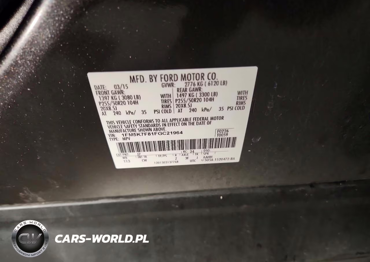 2015 Ford Explorer Limited VIN:1FM5K7F81FGC21964 - 13