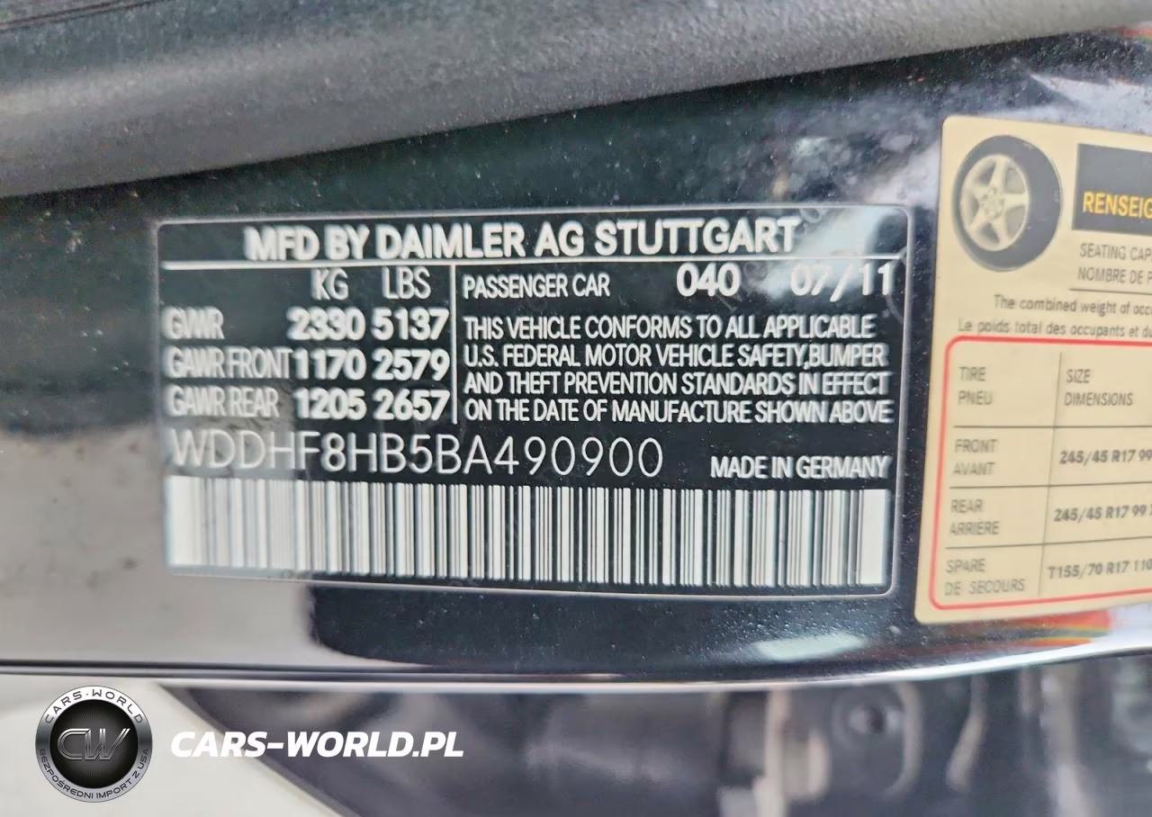 2011 Mercedes-Benz E 350 4Matic VIN:WDDHF8HB5BA490900 - 12