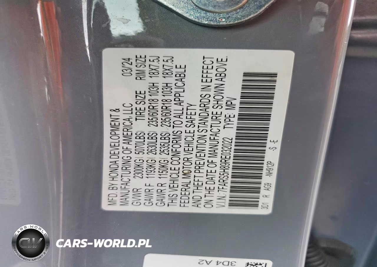 2024 Honda Cr-V Sport-L VIN:7FARS5H89RE032022 - 13