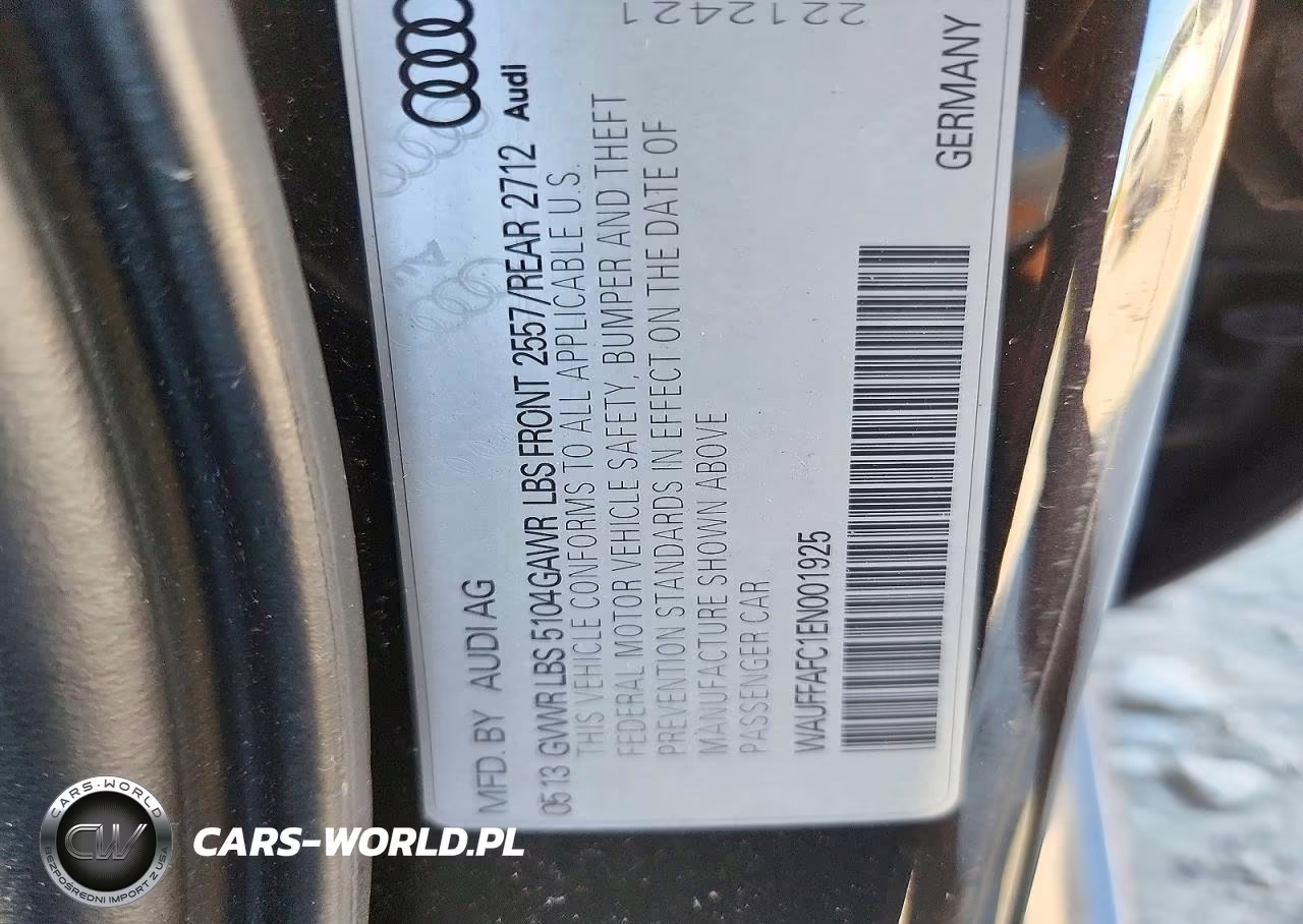 2014 Audi A6 Premium VIN:WAUFFAFC1EN001925 - 12