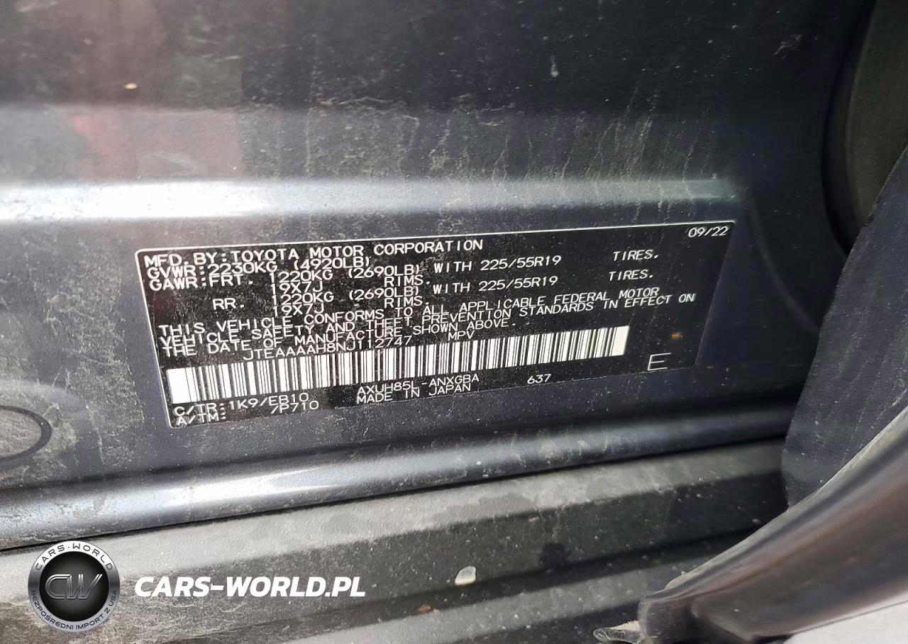 2022 Toyota Venza Xle VIN:JTEAAAAH8NJ112747 - 13