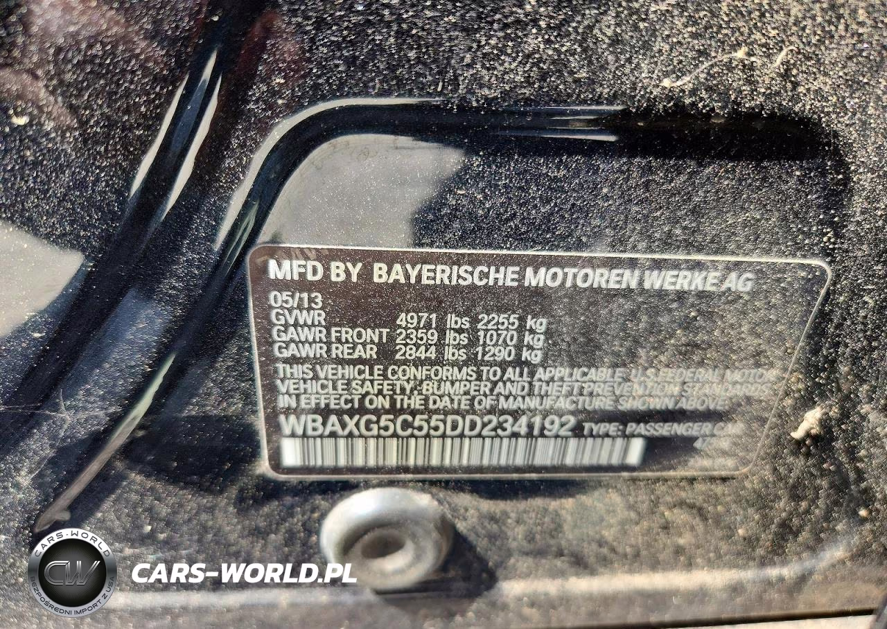 2013 BMW 528 I VIN:WBAXG5C55DD234192 - 12