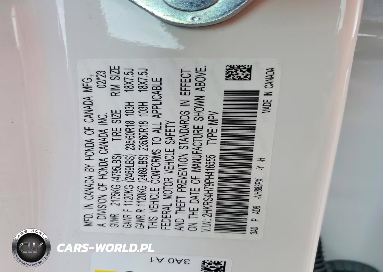 2023 Honda Cr-V Ex-L Awd VIN:2HKRS4H79PH416555 - 13