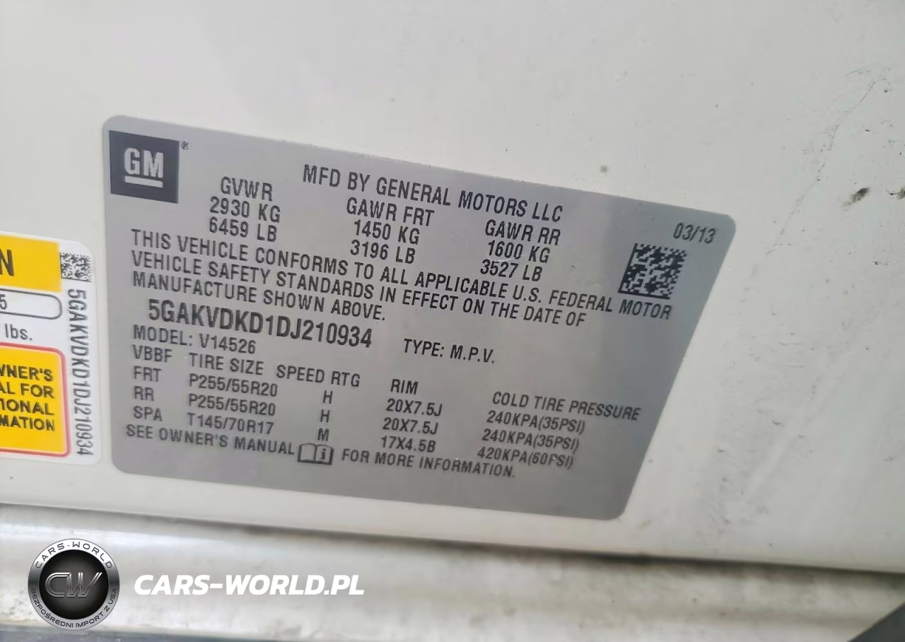 2013 Buick Enclave VIN:5GAKVDKD1DJ210934 - 13