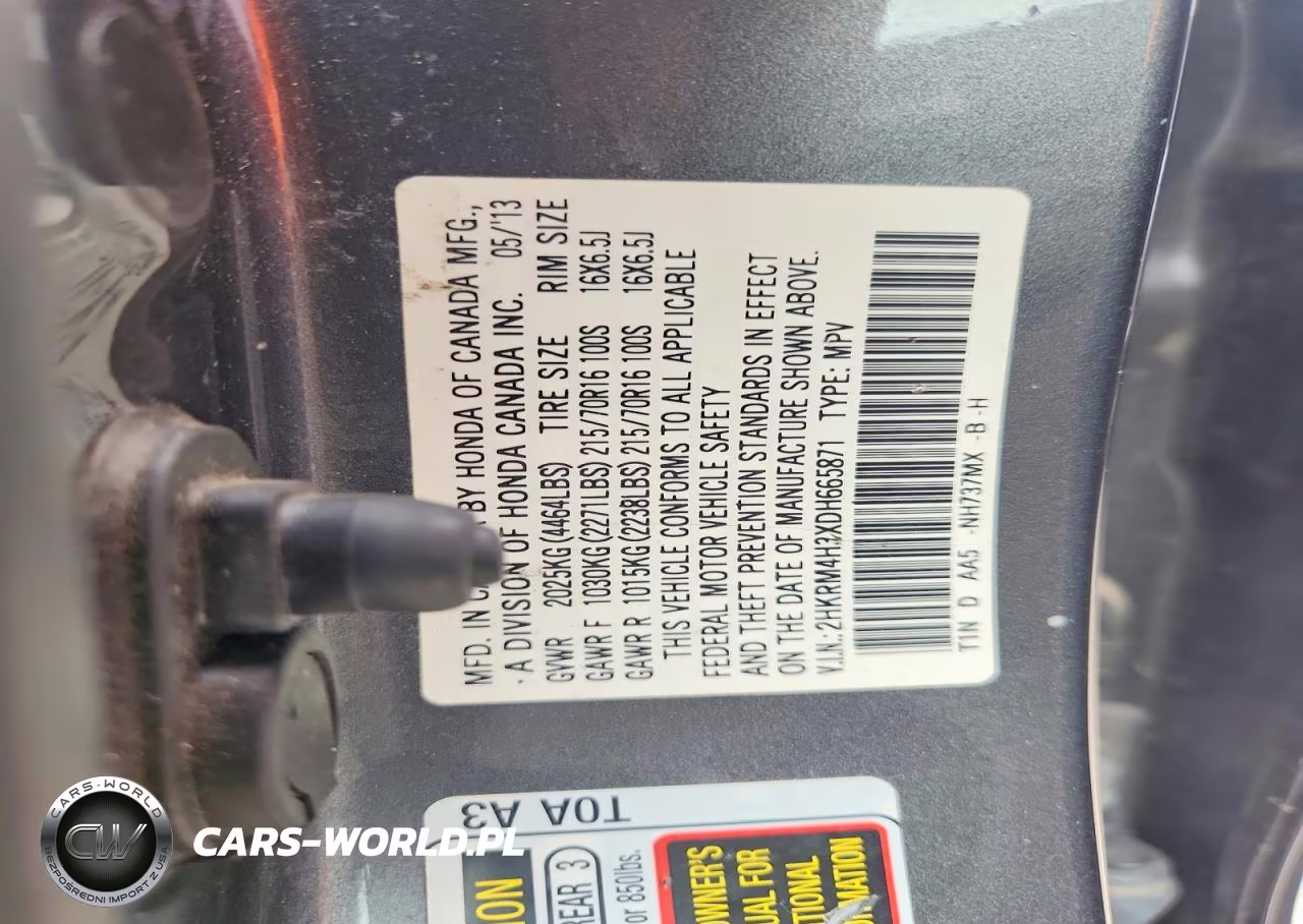 2013 Honda Cr-V Lx VIN:2HKRM4H3XDH665871 - 12