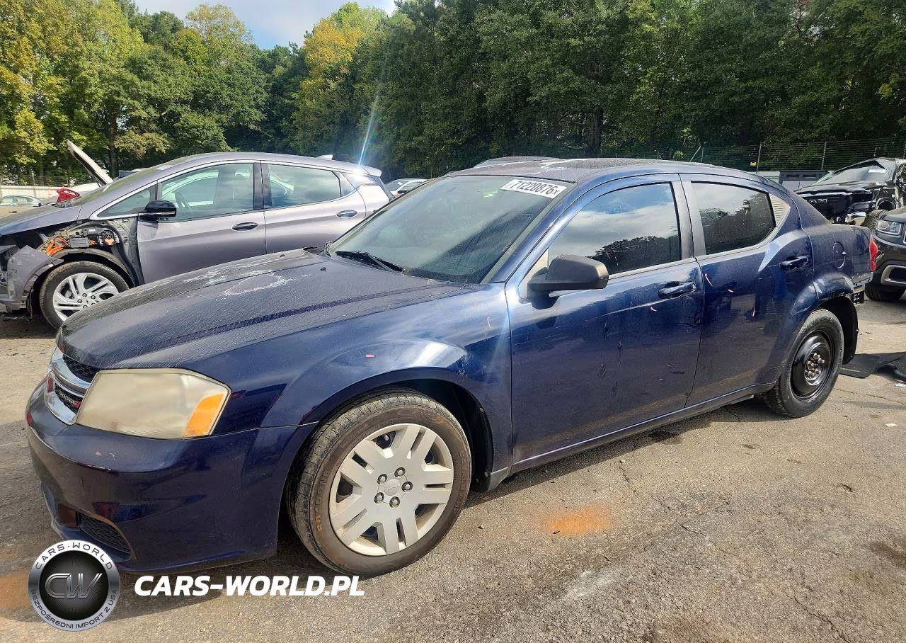 2013 Dodge Avenger Se VIN:1C3CDZAG4DN748300 - 1