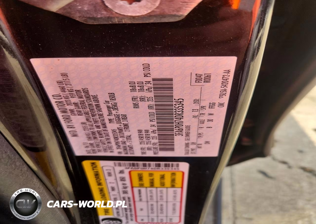 2013 Ford Fusion Se VIN:3FA6P0H74DR335345 - 12