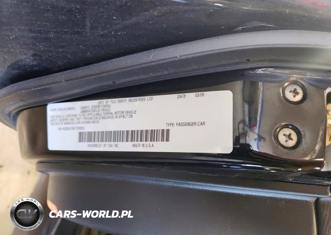 2007 Subaru Legacy 2.5I VIN:4S3BL616977200057 - 13