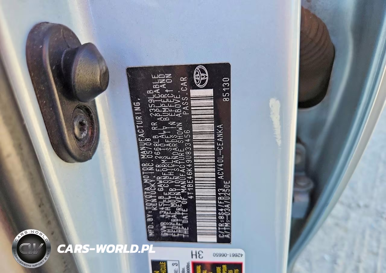 2009 Toyota Camry Le VIN:4T1BE46K49U833456 - 12