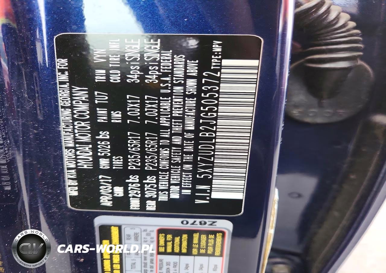 2018 Hyundai Santa Fe Sport 2.4L VIN:5XYZUDLB2JG505372 - 12
