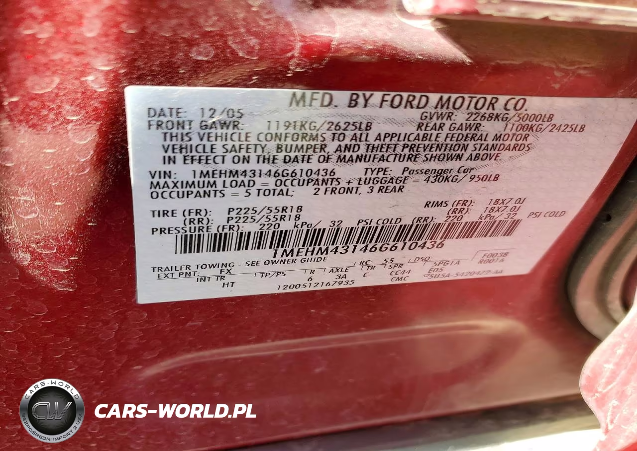2006 Mercury Montego Premier VIN:1MEHM43146G610436 - 12