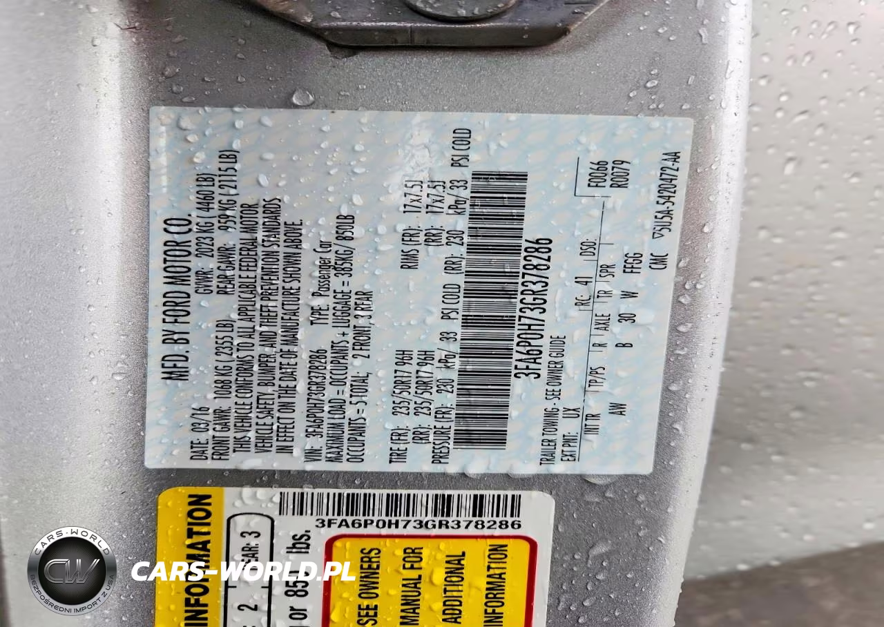 2016 Ford Fusion Se VIN:3FA6P0H73GR378286 - 12