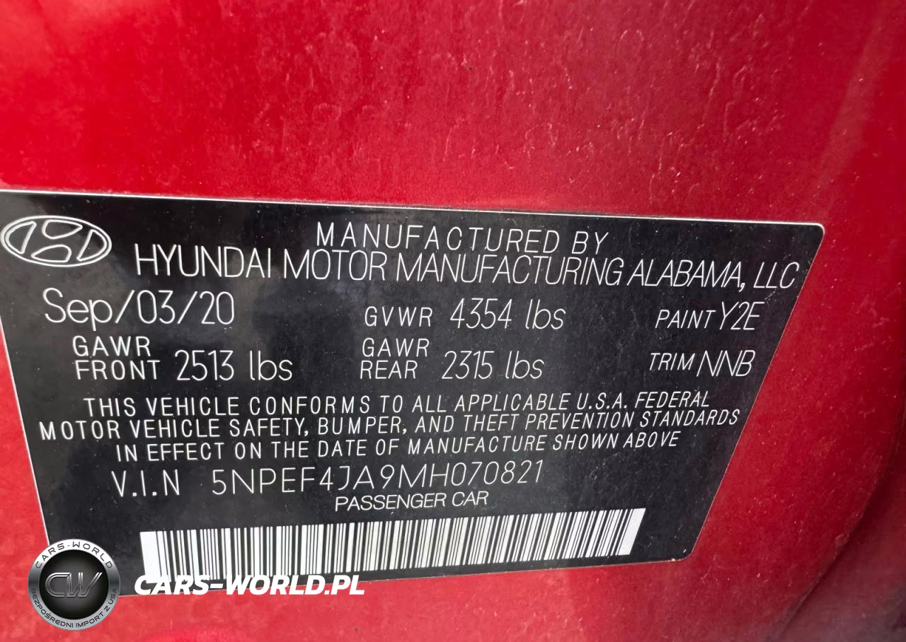 2021 Hyundai Sonata Sel VIN:5NPEF4JA9MH070821 - 12