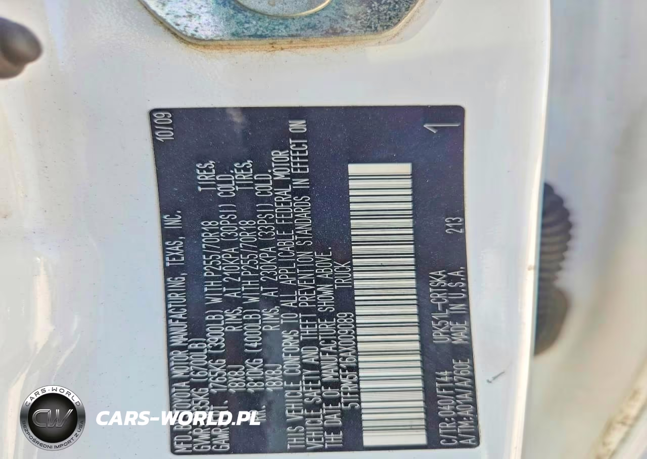 2010 Toyota Tundra VIN:5TFRM5F16AX009089 - 12