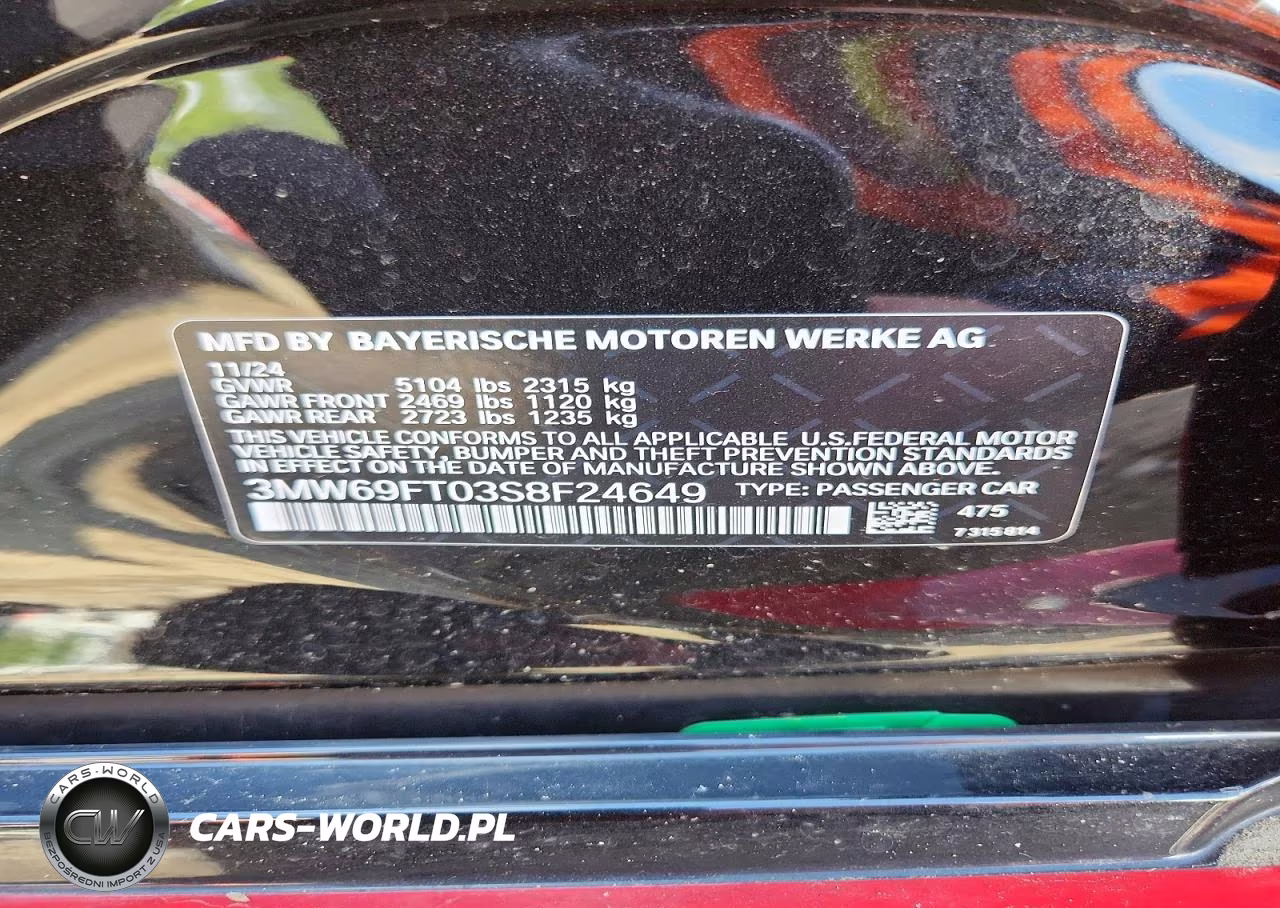 2025 BMW M340Xi VIN:3MW69FT03S8F24649 - 12