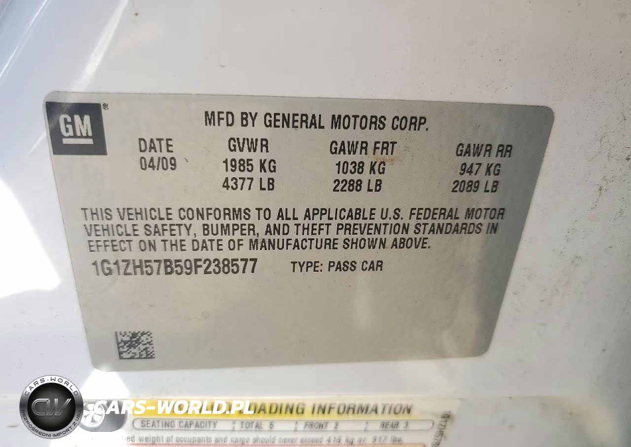 2009 Chevrolet Malibu 1Lt VIN:1G1ZH57B59F238577 - 12