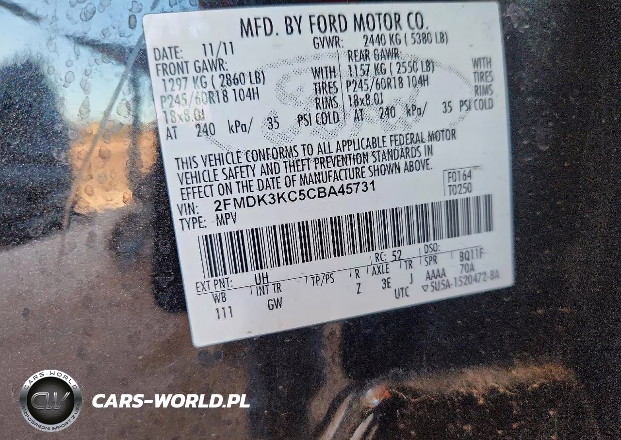 2012 Ford Edge Limited VIN:2FMDK3KC5CBA45731 - 14