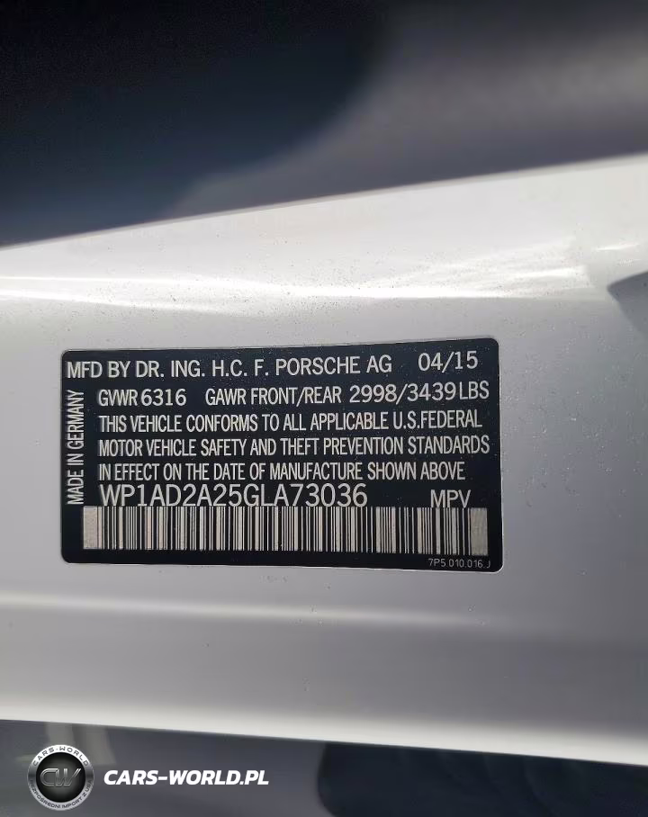2016 Porsche Cayenne Gts VIN:WP1AD2A25GLA73036 - 13
