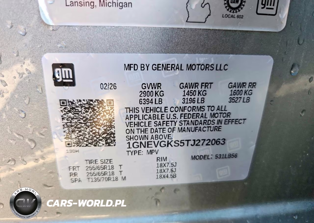2026 Chevrolet Traverse Lt VIN:1GNEVGKS5TJ272063 - 14