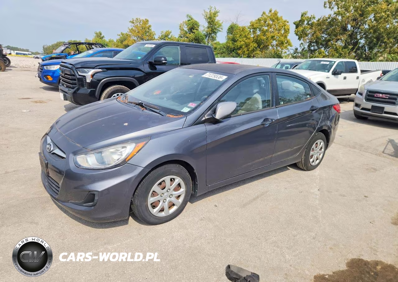 2012 Hyundai Accent Gls VIN:KMHCT4AE0CU048967 - 1