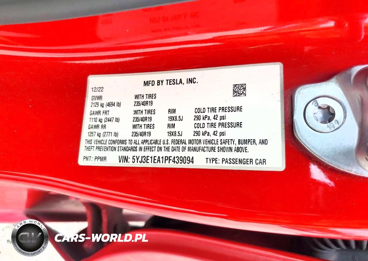 2023 Tesla Model 3 VIN:5YJ3E1EA1PF439094 - 12
