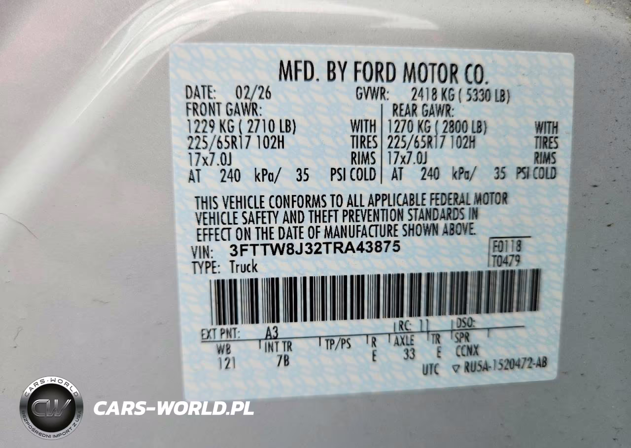 2026 Ford Maverick Xlt VIN:3FTTW8J32TRA43875 - 12