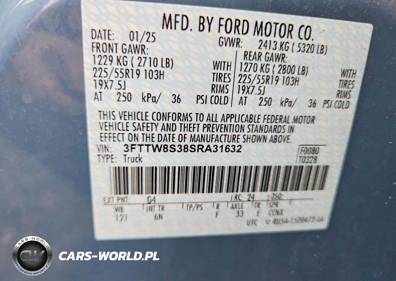 2025 Ford Maverick Lariat VIN:3FTTW8S38SRA31632 - 12